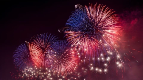 Celebraciones del 4 de julio con fuegos artificiales