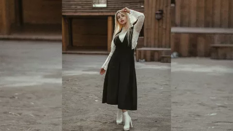 maxi vestido para la lluvia