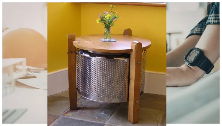 reciclar lavadoras viejas ideas mesita