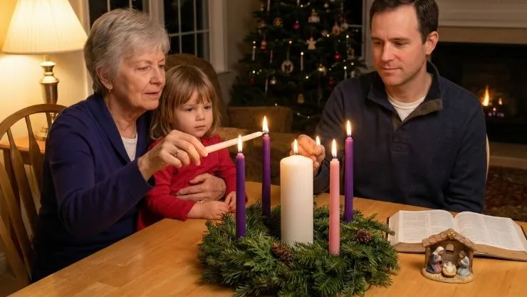 Última vela de Adviento: Significado, oración y ritual de encendido