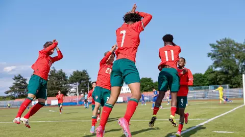 Cristiano Jr festeja como Cristiano Ronaldo con Portugal gol