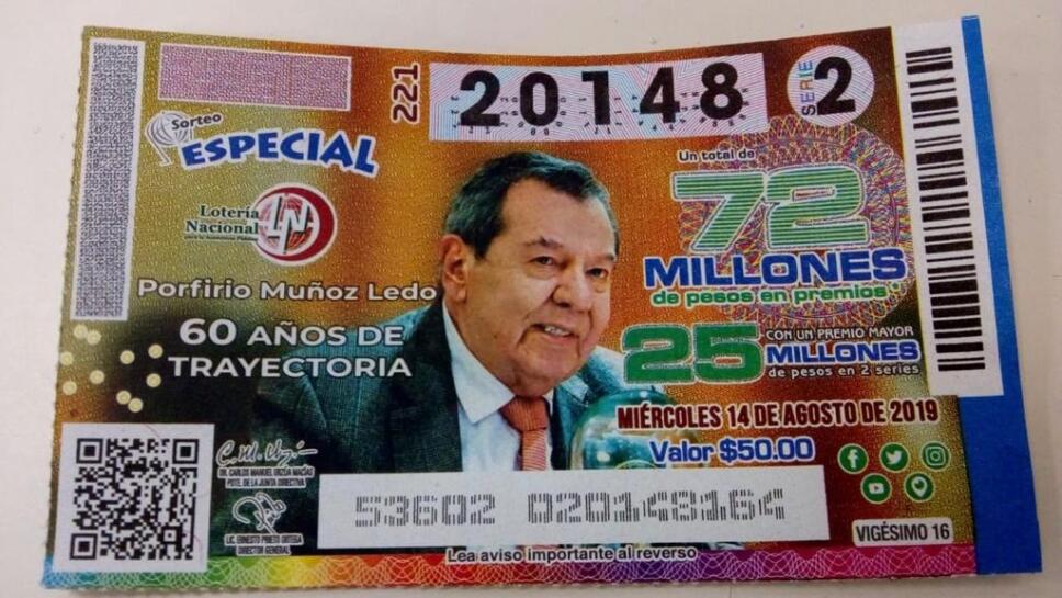 Loteria Billete Muñoz Ledo