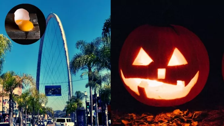 Tiran huevos a los autos en Tijuana en Halloween 2024