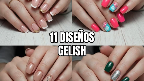 11 diseños de uñas gelish que puedes usar en cortas: desde minimalistas hasta muy decoradas