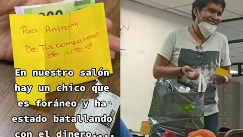 Estudiantes regalan despensa y dinero a foráneo.jpg