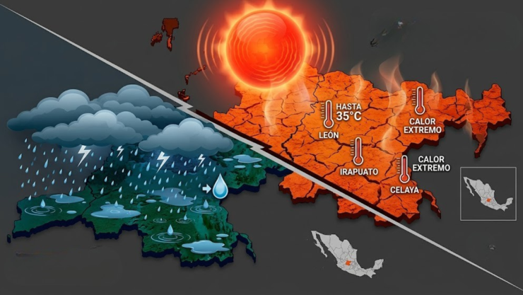 Clima en Guanajuato: Municipios con mayor probabilidad de lluvias y calor