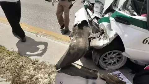 Fuerte accidente en el Boulevard Colosio de Cancún