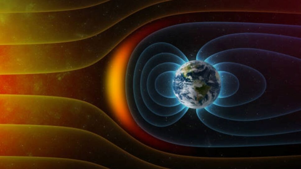 Interacción del viento solar en la magnetósfera de la Tierra.jpg