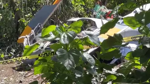Se desploma helicóptero en Tabasco