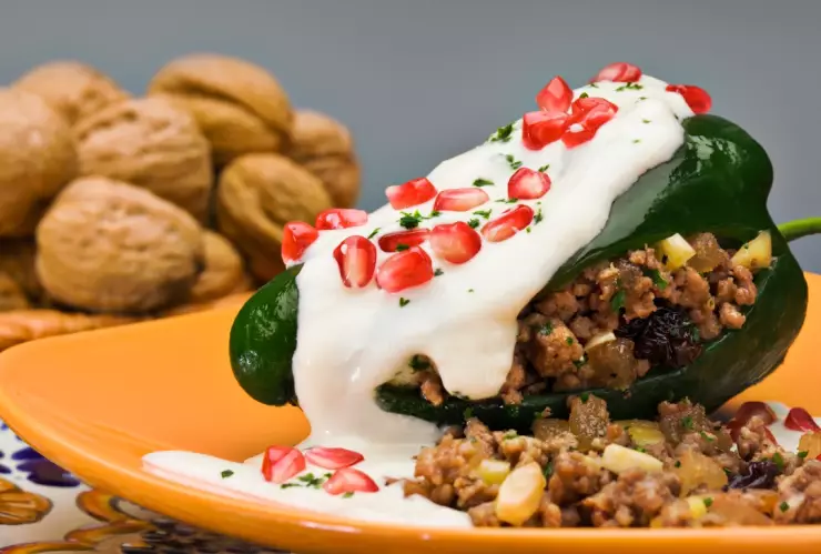 Costo de la preparación de los chiles en nogada.