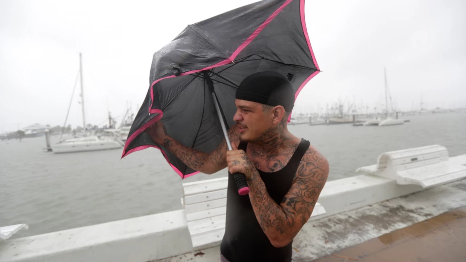 Lluvias por Hanna en Corpus Christi, Texas.