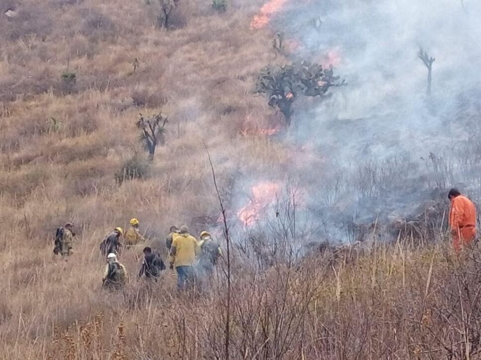Fuera de control incendio en la Siierra de Guadalupe 2.jpg