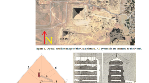 Imagen óptica de satélite de la meseta de Giza.