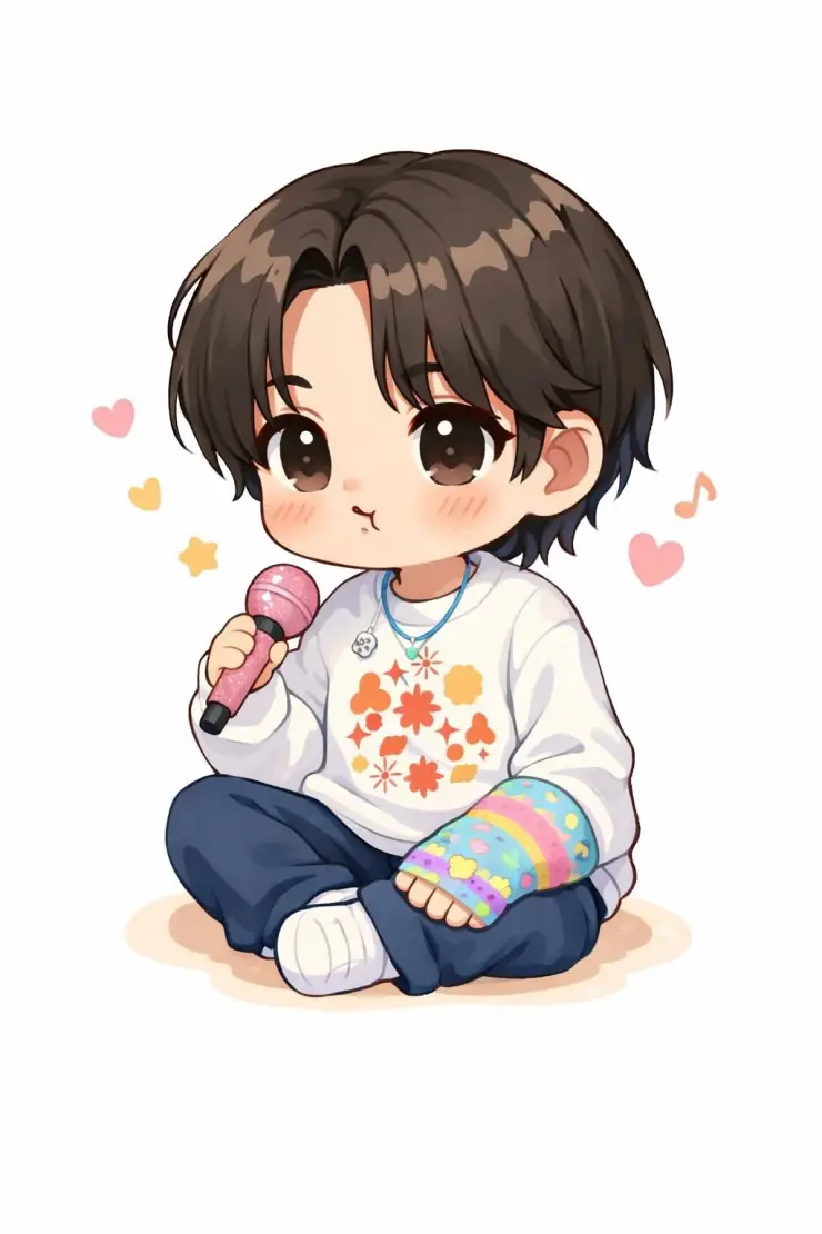 Baby Jinu micrófono de oro