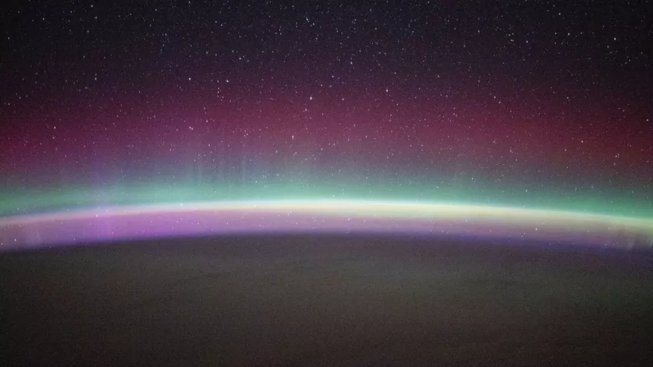 Auroras boreales vistas desde el espacio