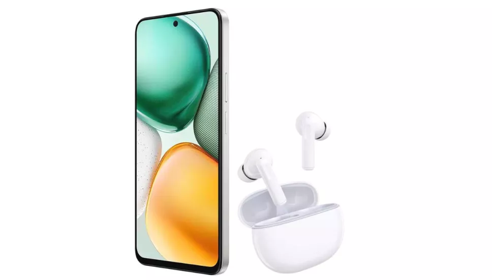 Teléfono Honor X7C con audífonos