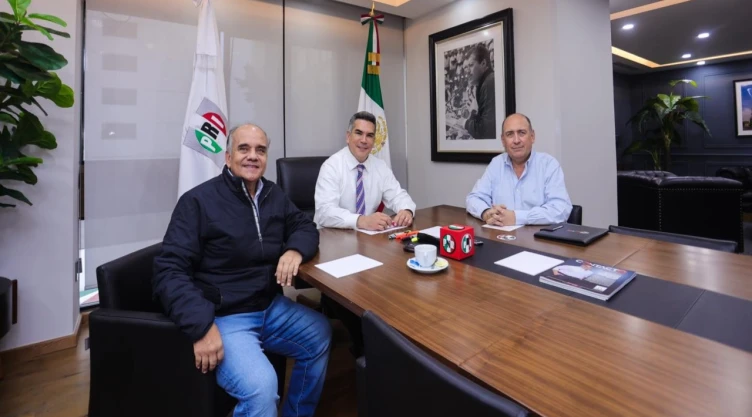 Manuel Añorve Baños, Alejandro Moreno y Rubén Moreira Valdez, del PRI.
