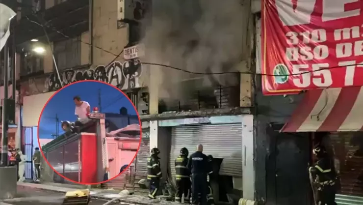 CDMX: Joven incendia un bar en Garibaldi y es atacado por vecinos (VIDEO)