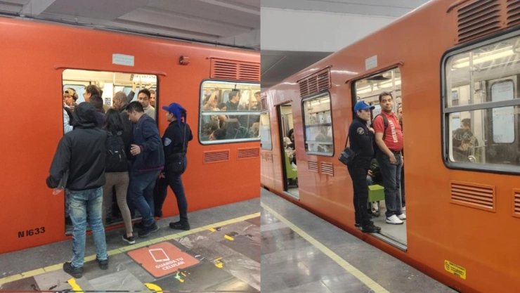 Imágenes de vagones del Metro CDMX.
