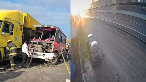 Accidente vehicular, hoy 17 de enero de 2025