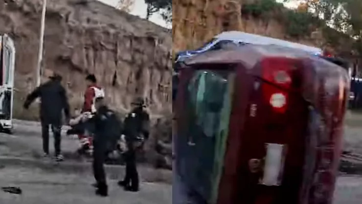 Aparatoso accidente en la Internacional provoca caos vial este 27 de febrero