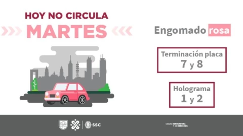 ¿Qué carros descansan el martes 23 de mayo en la CDMX y Edomex por el Hoy No Circula?