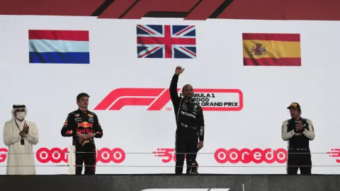 Lewis Hamilton ganador del Gran Premio de Qatar