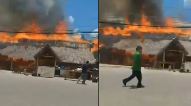Incendio consume restaurante en la carretera Villahermosa-Nacajuca (VIDEO)