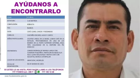 Regidor de Amacuzac, Morelos, Roberto Ochoa, desaparecido