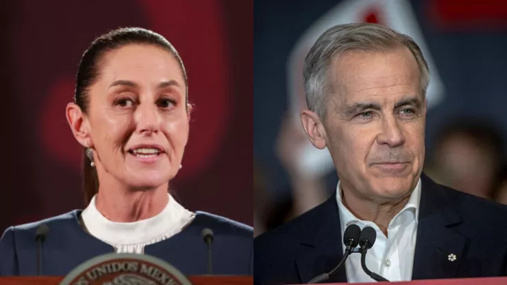 Claudia Sheinbaum habla con Mark Carney; planean combatir medidas arancelarias de Trump.jpg