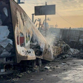 Choque de tráiler en la México-Toluca.