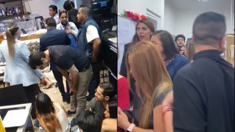 Pánico tras balacera en centro comercial