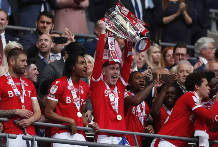 Nottingham Forest celebra su pase a la Premier League de Inglaterra