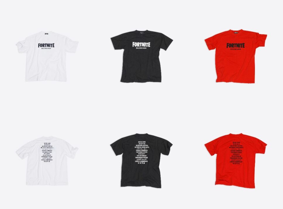 balenciaga fortnite 2021 camiseta