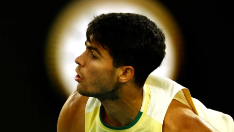 Carlos Alcaraz en el Abierto de Australia
