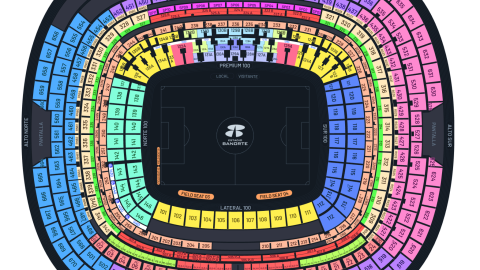 Mapa de boletos del Estadio Azteca