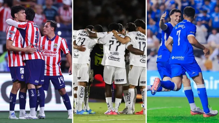 Chivas, Pumas y Cruz Azul