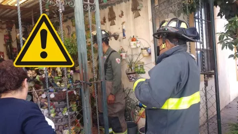 Incendio en una casa del Fraccionamiento Las Fuentes en Zacatecas habría sido provocado por un altar de muertos; así sucedió