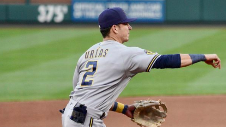 Luis Ur&iacute;as Cerveceros de Milwaukee