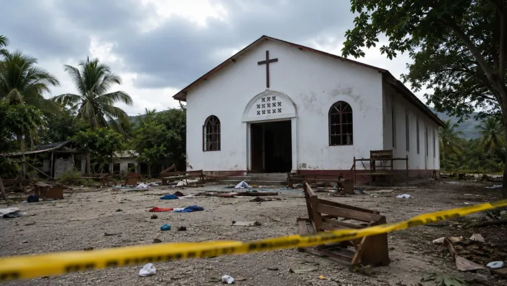 Masacre en iglesia deja 47 muertos y 22 heridos; hay personas desaparecidas