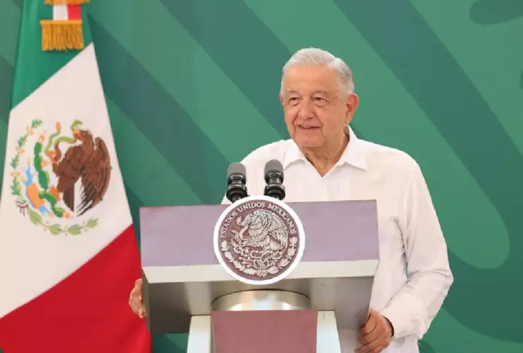 El secretario de Gobernación, Adán Augusto López, habló de la salud de AMLO tras su positivo a COVID-19.