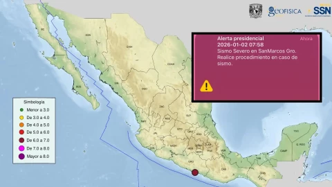Sismo en México hoy 2 de enero 2026