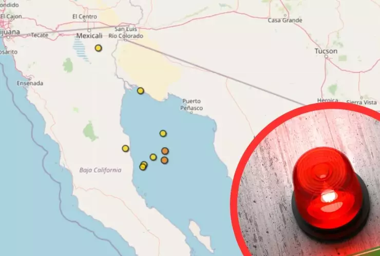 Sismo en Baja California durante las últimas 24 horas del 23 al 24 de junio de 2025