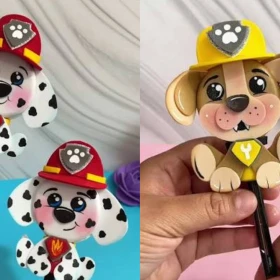 3 ideas para hacer figuras de Paw Patrol