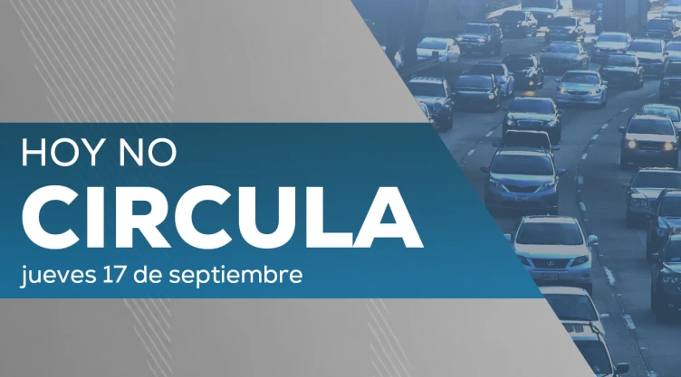 Autos que suspenden su circulación jueves 17 de septiembre