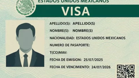 Visa electrónica mexicana.
