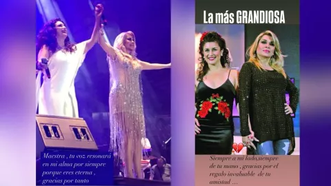 Karina despide de su amiga Dulce.