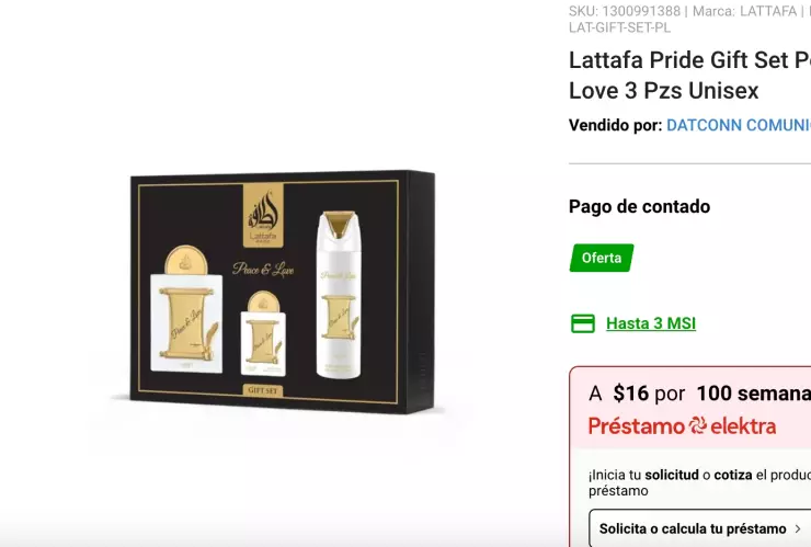 Así es el pack de perfumes unisex que vende Elektra