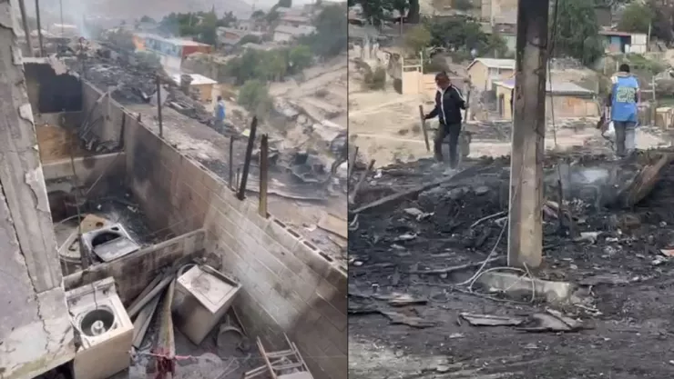 Incendio en Colonia Terrazas del Valle