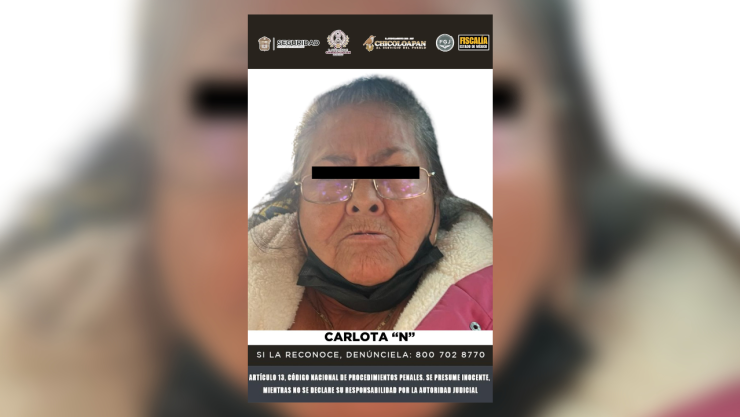 Carlota “N”, abuelita acusada por homicidio de dos supuestos invasores de casa.